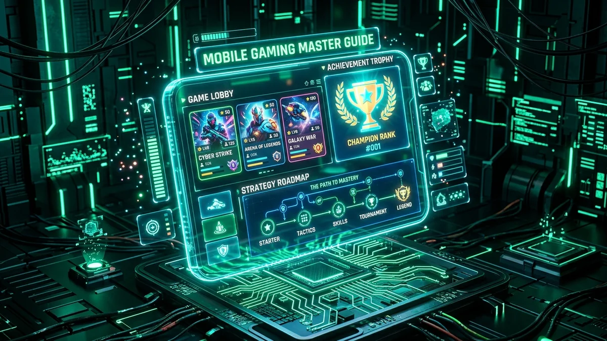 Mobile gaming walkthrough and player achievement roadmap