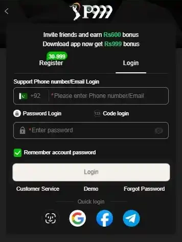 p999 login